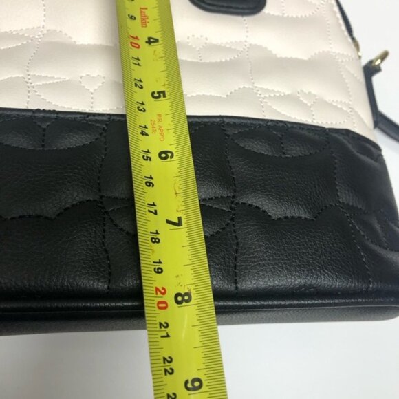 Betsey Johnson black and white quilted crossbody bag - Picture 11 of 14